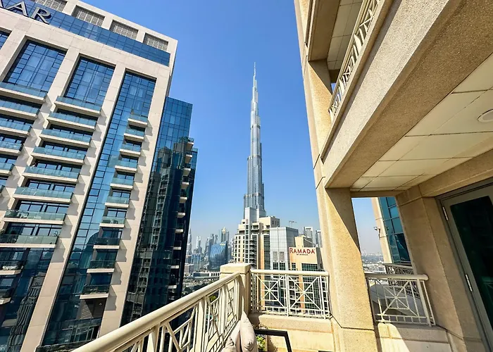 Vserve - 1 Bedroom Spacious Majestic Burj Khalifa View